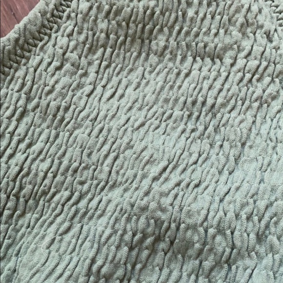 TOPSHOP‎ bikini swim top-sage green smocked - Picture 4 of 6